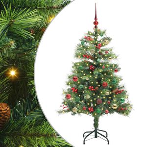 vidaXL K&uuml;nstlicher Weihnachtsbaum 150 LEDs Warmes Wei&szlig; PVC und Metall