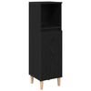 vidaXL Badezimmerschrank Schwarz Eichen-Optik 30 x 30 x 100 cm