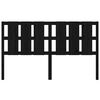vidaXL Kopfteil Schwarz 165,5x4x100 cm Massivholz Kiefer