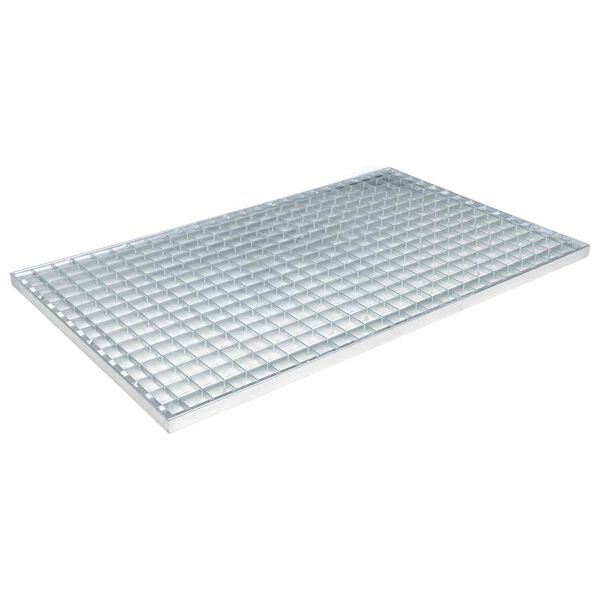 vidaXL Gitter Silber 80 x 50 x 2 cm Feuerverzinkter Stahl
