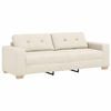 vidaXL Sofa 3-Sitzer Leinen 180 cm