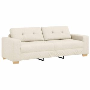 vidaXL Sofa 3-Sitzer Leinen 180 cm