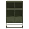 vidaXL Highboard Olivgr&uuml;n 68,5x39x111,5 cm Kaltgewalzter Stahl