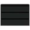 vidaXL Kommode Schwarz 80x41x58 cm Holzwerkstoff