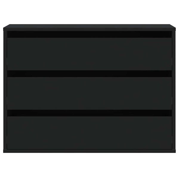 vidaXL Kommode Schwarz 80x41x58 cm Holzwerkstoff