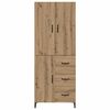 vidaXL Highboard Artisan-Eiche 69,5 x 34 x 180 cm Holzwerkstoff