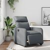 vidaXL Relaxsessel Elektrisch Grau Kunstleder