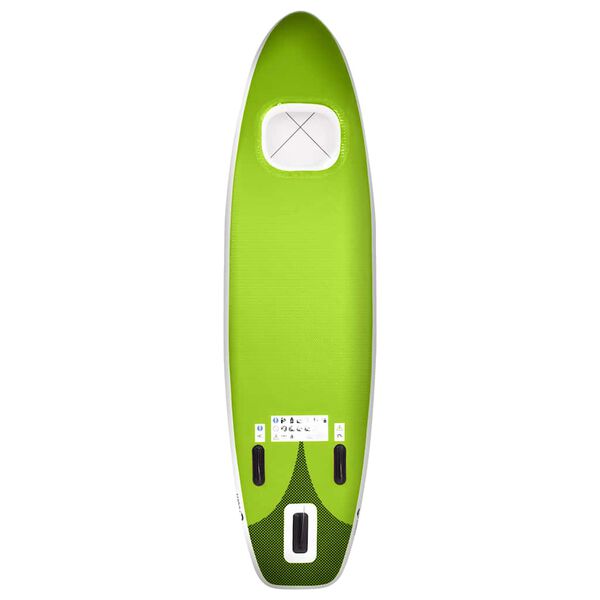 vidaXL SUP-Board-Set Aufblasbar Grün 330x76x10 cm