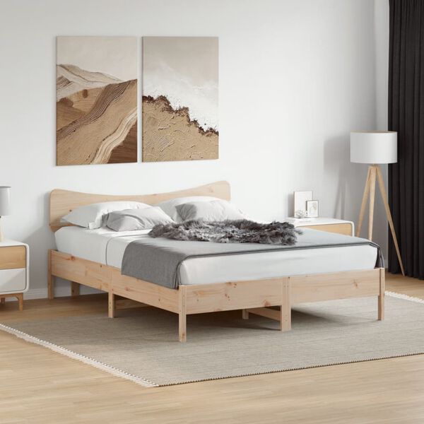 vidaXL Kopfteil 150 cm Massivholz Kiefer