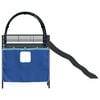 vidaXL Kinder-Etagenbett Schwarz und Blau 99,5 x 200 cm Metall