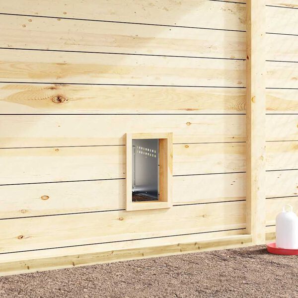 vidaXL Hühner-Nistkasten 1 Fach Wandmontage Verzinkter Stahl