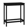 vidaXL Bartisch Schwarz 100x50x110 cm Massivholz Kiefer