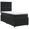 vidaXL Boxspringbett mit Matratze Schwarz 80 x 200 cm Samt