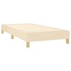vidaXL Boxspringbett mit Matratze & LED Creme 80x200 cm Stoff