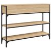 vidaXL Konsolentisch Sonoma-Eiche 100x25x75 cm Holzwerkstoff