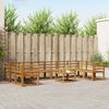 vidaXL Outdoor-Sofagarnitur 11 pcs Natur Massivholz Akazie