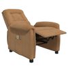 vidaXL Massagesessel Taupe Mikrofasergewebe