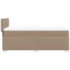 vidaXL Boxspringbett mit Matratze Cappuccino-Braun 90x200cm Kunstleder