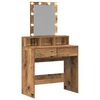 vidaXL Schminktisch mit Regal Altholz 80 x 41 x 144,5 cm Holzwerkstoff