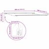 vidaXL Einziehbare Markise Wei&szlig; 400 x 300 cm Polyester und Stahl