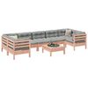 vidaXL 8-tlg. Garten-Sofagarnitur mit Kissen Massivholz Douglasie