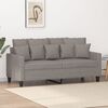 vidaXL 2-Sitzer-Sofa Taupe 140 cm Stoff