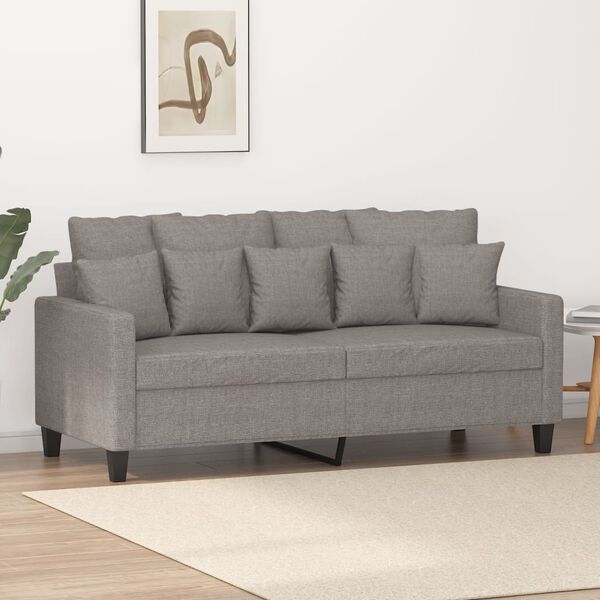 vidaXL 2-Sitzer-Sofa Taupe 140 cm Stoff