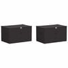 vidaXL Aufbewahrungsbox 2 pcs Anthrazit 60 x 43 x 35 cm Vliesstoff