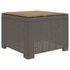 vidaXL 1-Sitzer Garten-Sofa mit Kissen Rattan-Look PP Hellgrau
