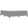 vidaXL Boxspringbett Hellgrau 180 x 200 cm Stoff