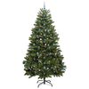 vidaXL K&uuml;nstlicher Weihnachtsbaum Gr&uuml;n 270 cm PVC und Metall