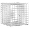 vidaXL Gabione mit 5 mm Draht und 5x5 cm Maschen 50x50x50 cm