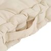 vidaXL Palettenkissen 7-tlg. Beige Baumwolle