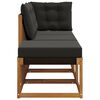 vidaXL Outdoor-Schnittsofa-Einheiten mit Kissen 3 St&uuml;ck Natur