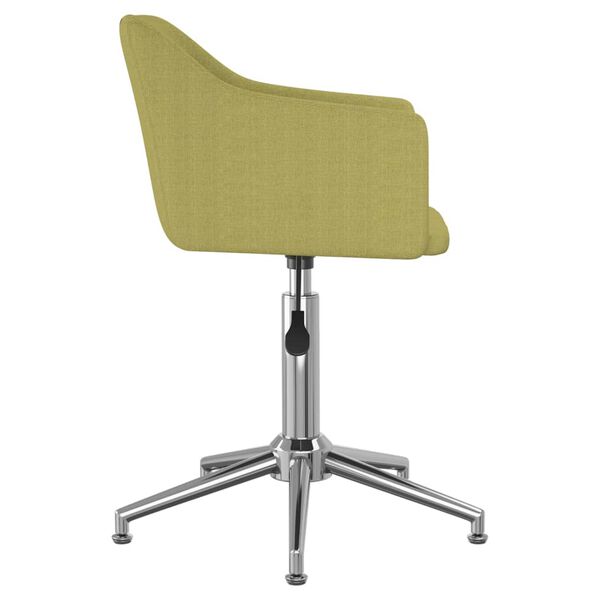 vidaXL Esszimmerstuhl Drehbar Gr&uuml;n Stoff