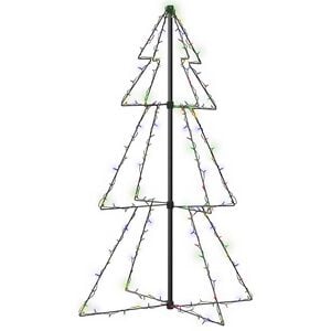 vidaXL Weihnachtsbaum in Kegelform 160 LEDs Indoor & Outdoor 78x120 cm
