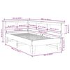 vidaXL B&uuml;cherregalbett ohne Matratze 75x190 cm Massivholz Kiefer