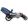 vidaXL 3-in-1-Kinderwagen Marineblau Aluminium