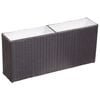 vidaXL Garten-Hochbeet mit 2 T&ouml;pfen 90x20x40cm Poly Rattan Schwarz