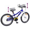 vidaXL Kinderfahrrad 20 Zoll f&uuml;r 6-11 Jahre alt Blau Wei&szlig;