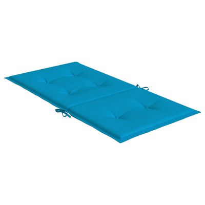 vidaXL Gartenstuhlauflagen für Niedriglehner 4 Stk. Blau 100x50x3 cm