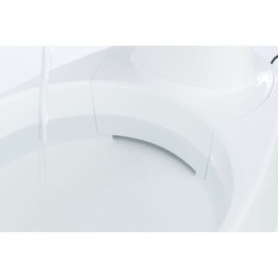 TRIXIE Trinkbrunnen für Haustiere Curved Stream Weiß