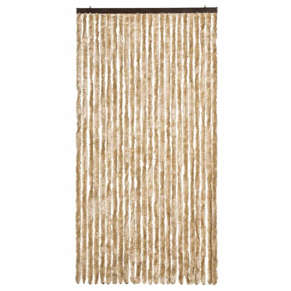 vidaXL Fliegenvorhang Beige 100x200 cm Chenille