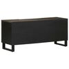 vidaXL TV-Schrank Schwarz 105x33x46 cm Massivholz Mango