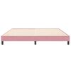vidaXL Boxspringbett ohne Matratze Rosa 200x210 cm Samt