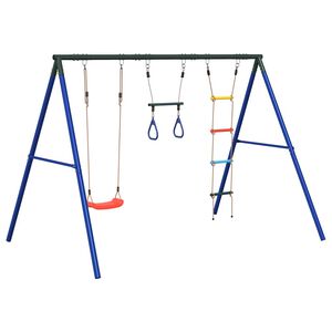 vidaXL Schaukel-Set mit Schaukelsitz Trapez und Strickleiter