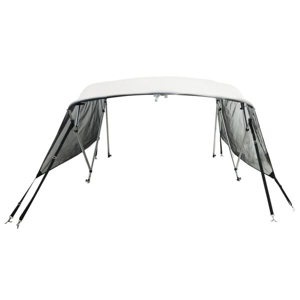 vidaXL 4-Bow Bimini-Top mit Mesh-Seitenteilen 243x(200-213)x137 cm