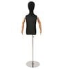 vidaXL Verstellbares 120-150 cm Mannequin mit Basis Unisex PP Schwarz