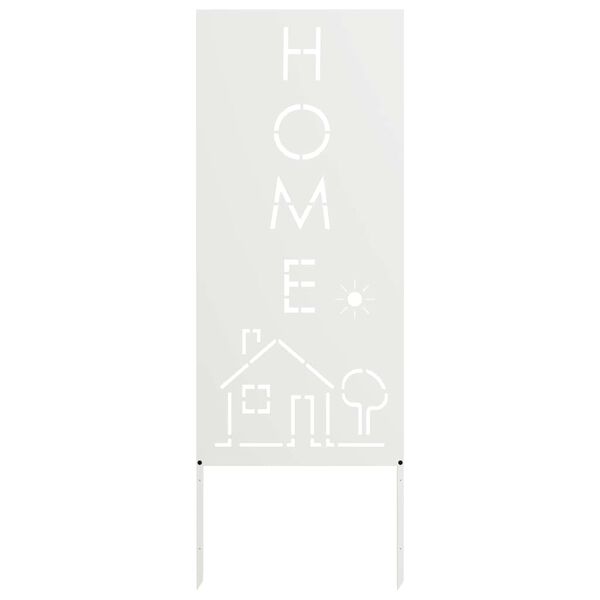 vidaXL Garten Sichtschutz-Leinwand Wei&szlig; 50 x 140 cm