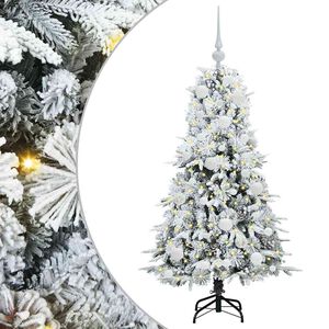 vidaXL K&uuml;nstlicher klappbarer Weihnachtsbaum Wei&szlig; 120 cm PE und PVC
